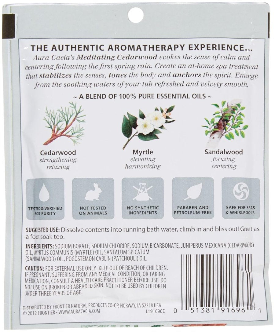 Aura Cacia Aromatherapy Mineral Baths - Meditation 