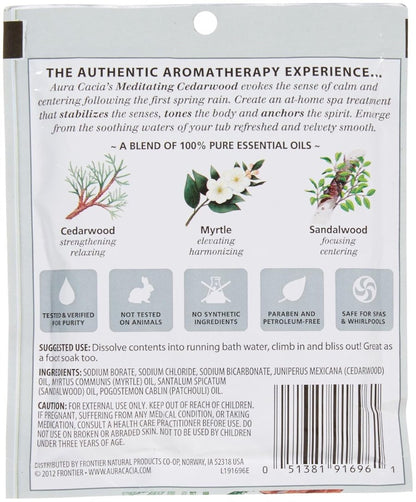 Aura Cacia Aromatherapy Mineral Baths - Meditation 