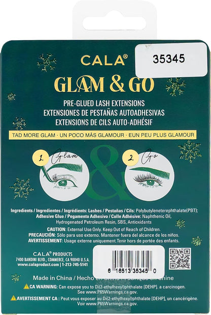 CALA Glam & Go Pre-Glued Lash Clusters – Tad More Glam (Holiday Limited Edition) 40pc