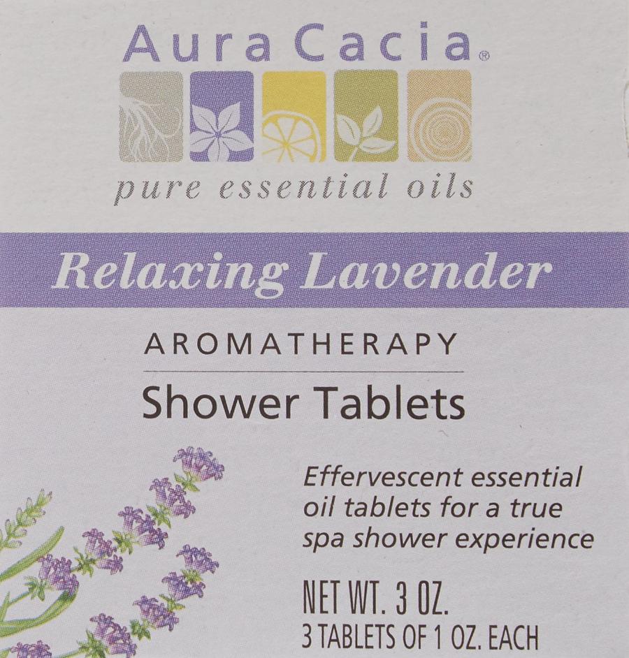 Aura Cacia Aromatherapy Shower Tablets, Relaxing Lavender