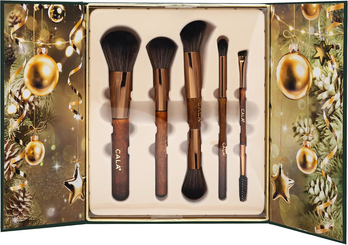CALA Truffle Delight 5 PC Makeup Brush Collection (Holiday Limited Edition)