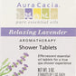 Aura Cacia Aromatherapy Shower Tablets, Relaxing Lavender