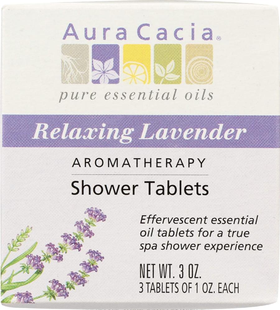 Aura Cacia Aromatherapy Shower Tablets, Relaxing Lavender