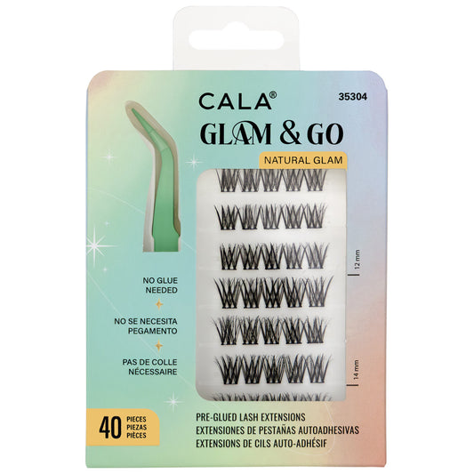 CALA GLAM & GO - NATURAL GLAM PRE-GLUED CLUSTERS