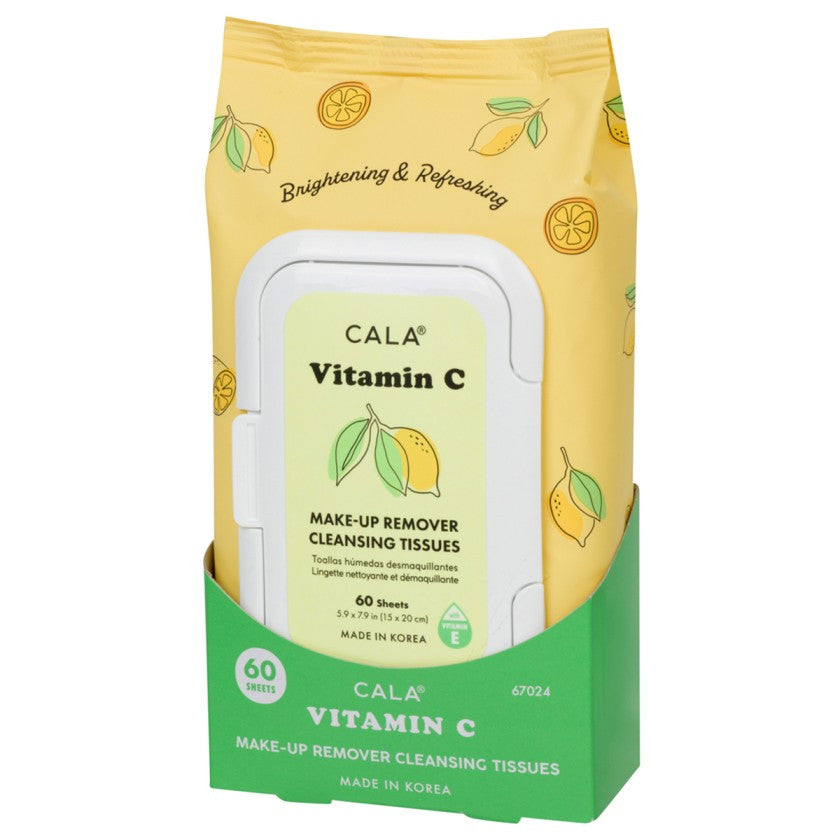 CALA Vitamin C Makeup Remover Cleansing Tissues 60 Sheets