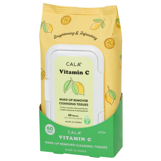CALA Vitamin C Makeup Remover Cleansing Tissues 60 Sheets