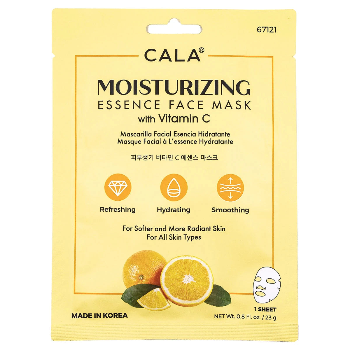 Cala Moisturizing Essence Facial Mask: Vitamin C (10 pks)