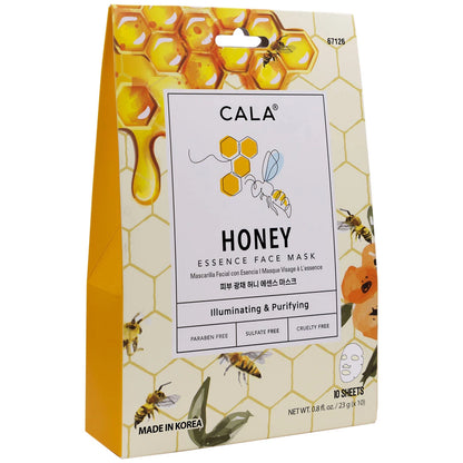 Cala Illuminating Essence Facial Mask: Honey (10 pks)