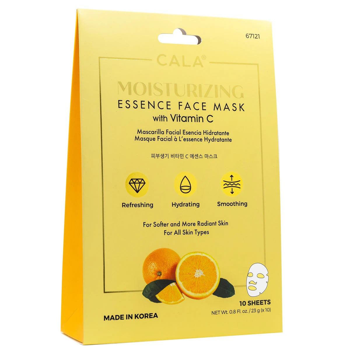 Cala Moisturizing Essence Facial Mask: Vitamin C (10 pks)