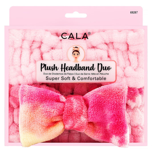 CALA HEADBANDS: PINK/PINK TIE DYE (2PCS)