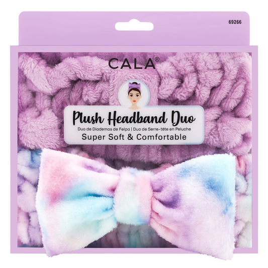 CALA HEADBANDS: LAVENDER/BLUE TIE DYE (2PCS)