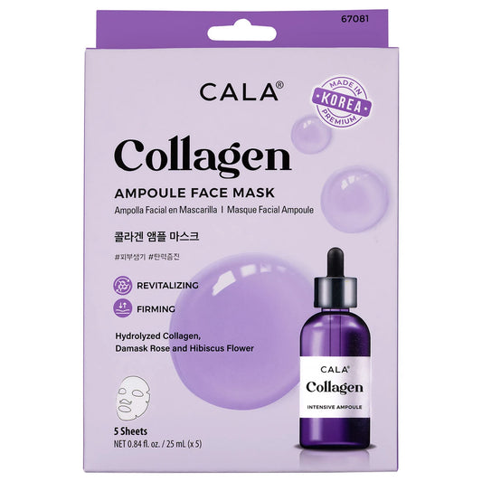 CALA's Ampoule Face Mask with Collagen, 5 Count