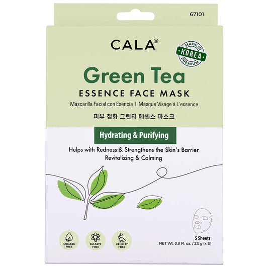 Cala Essence Facial Mask: Green Tea (5 pks)