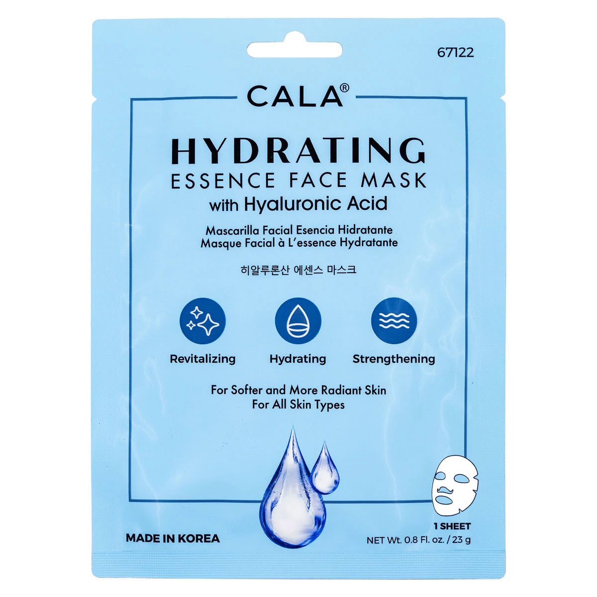 Cala Hydrating Essence Facial Mask: Hyaluronic Acid (10 pks)