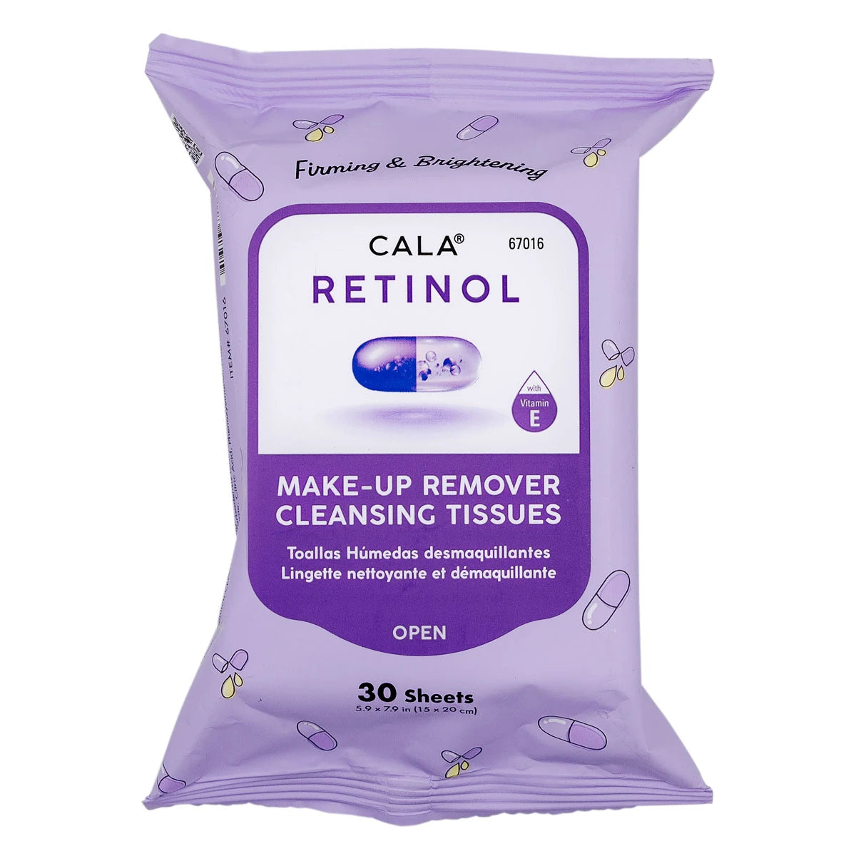 CALA Makeup Remover Cleansing Tissues: Retinol (30 Sheets)