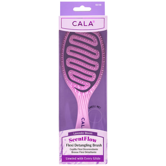CALA SCENTFLOW FLEXI DETANGLING BRUSH: LAV BLOOM