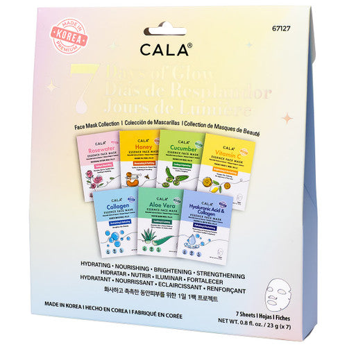 CALA 7 DAYS OF GLOW ESSENCE FACE MASKS(7PCS)
