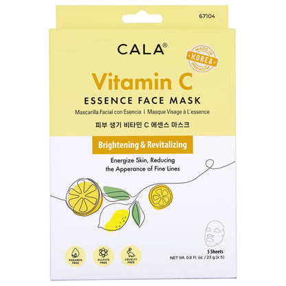 Cala Essence Facial Mask: Vitamin C (5pk)
