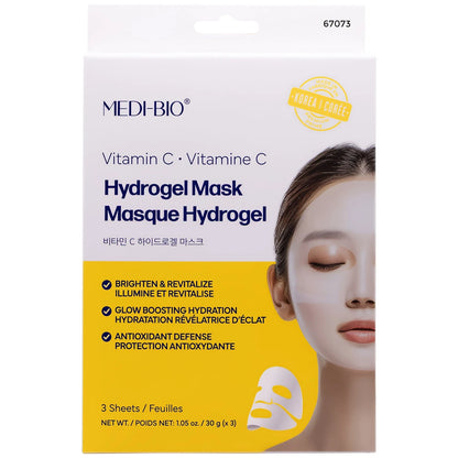 Cala MEDI-BIO Vitamin C Hydrogel Mask, 3 Sheets