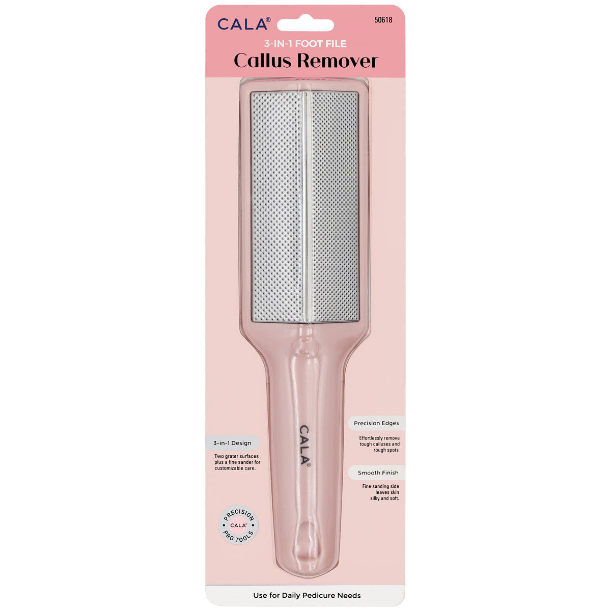CALA 3-IN-1 PEDICURE FILE (PINK)