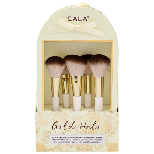 CALA Gold Halo 5-Piece Face Brush Set