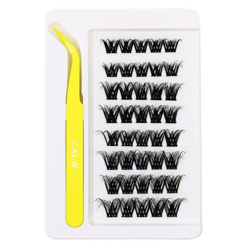 CALA GLAM & GO - ULTRA GLAM PRE-GLUED CLUSTERS, 40 Pieces with Applicator