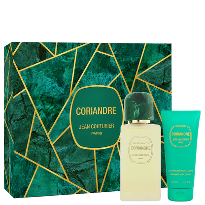 Jean Couturier Coriandre Coffret Gift Set – Eau de Toilette 100ml + Body Lotion 100ml