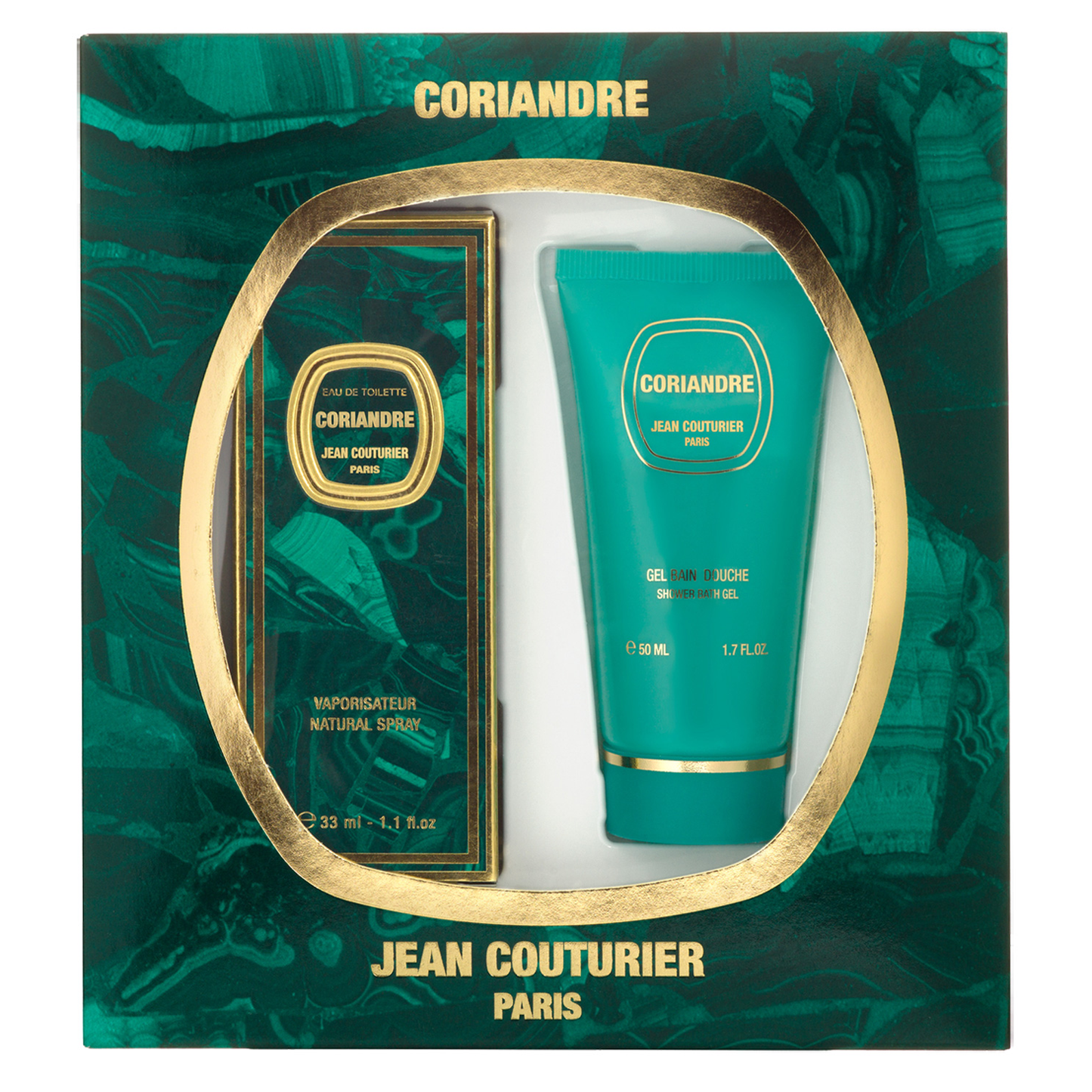 Jean Couturier Coriandre Coffret Gift Set – Eau de Toilette 33ml + Shower Gel 50ml