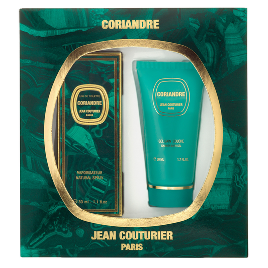 Jean Couturier Coriandre Coffret Gift Set – Eau de Toilette 33ml + Shower Gel 50ml