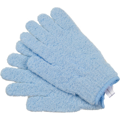 CALA EXFOLIATING BATH GLOVES: BABY BLUE