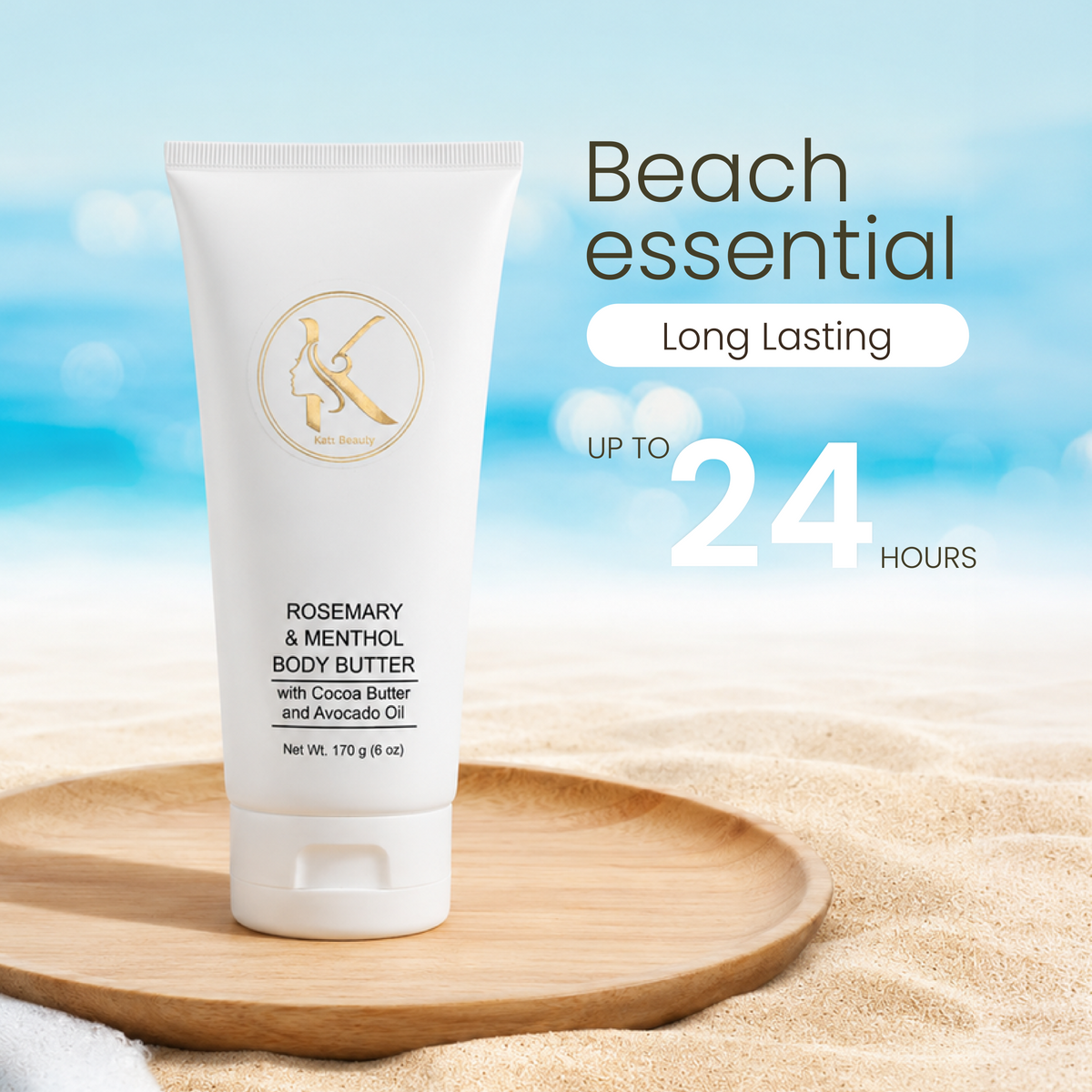 Katz Beauty Rosemary & Menthol Body Butter – Deep Hydration & Anti-Aging