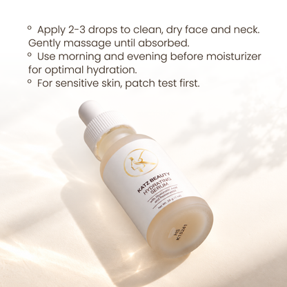Katz Beauty Hydrating Serum with Hyaluronic Acid & Resveratrol, 1 fl oz