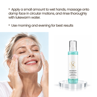 Katz Beauty Vitamin Wash with Aloe & Angelica Root – Hydrating & Nourishing Cleanser