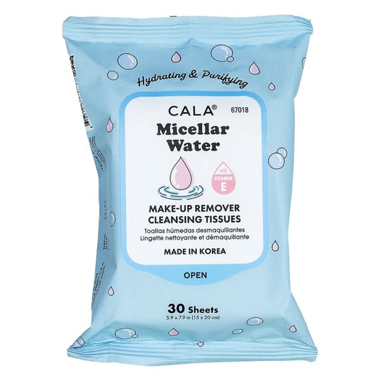 CALA Makeup Remover Cleansing Tissues: Micellar water (30 Sheets)