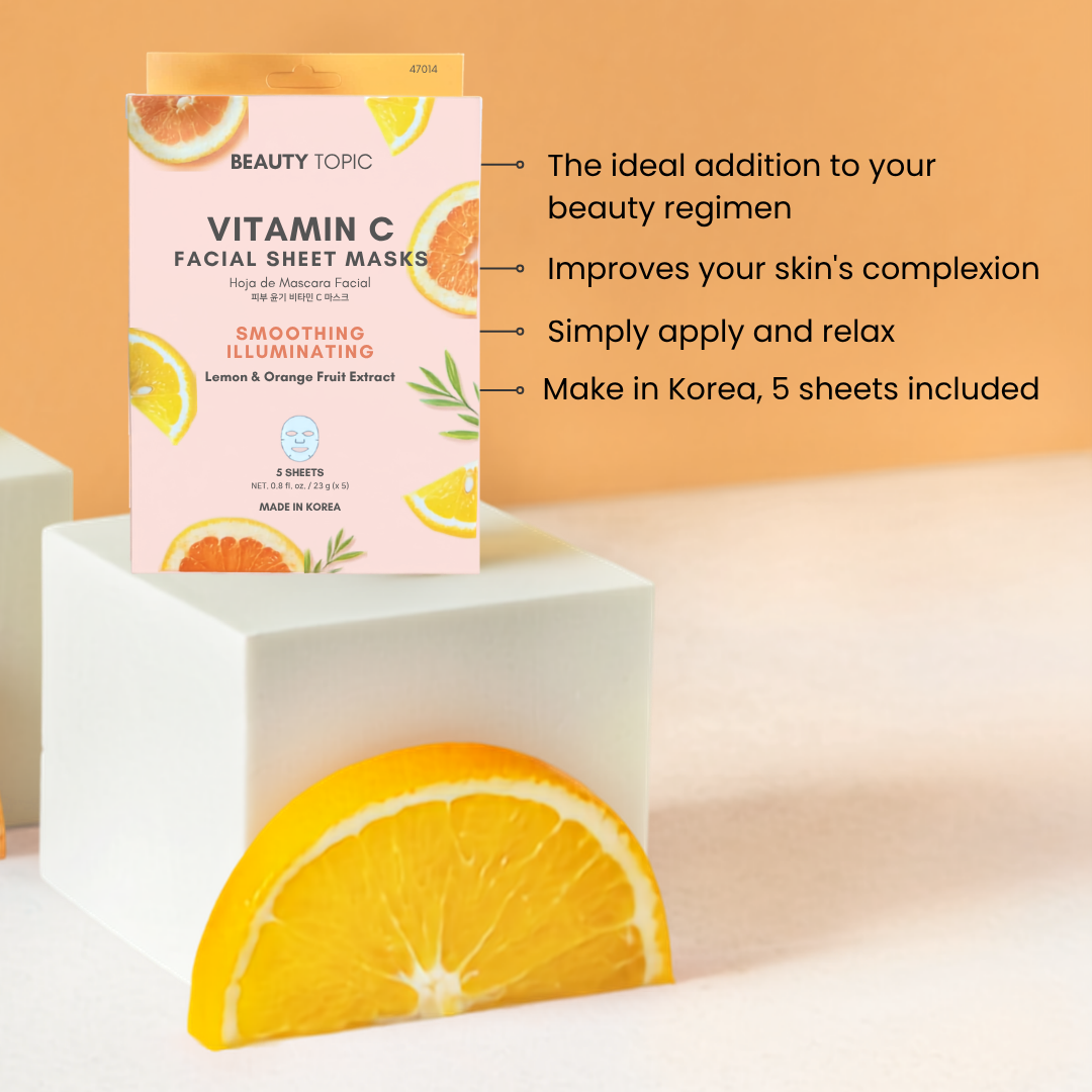 Beauty Topic Vitamin C Facial Mask, 5 Sheets