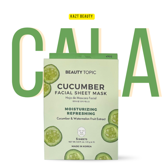 Beauty Topic Cucumber Facial Sheet Mask, 5 Sheets