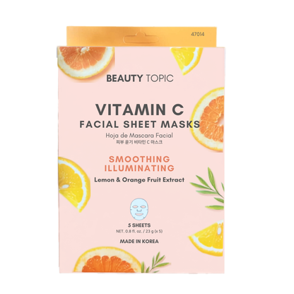 Beauty Topic Vitamin C Facial Mask, 5 Sheets