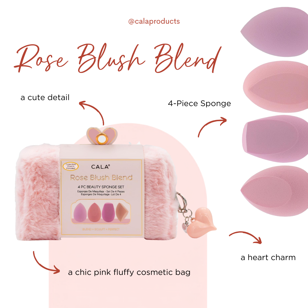 CALA ROSE BLUSH BLEND SPONGE SET (4PCS)