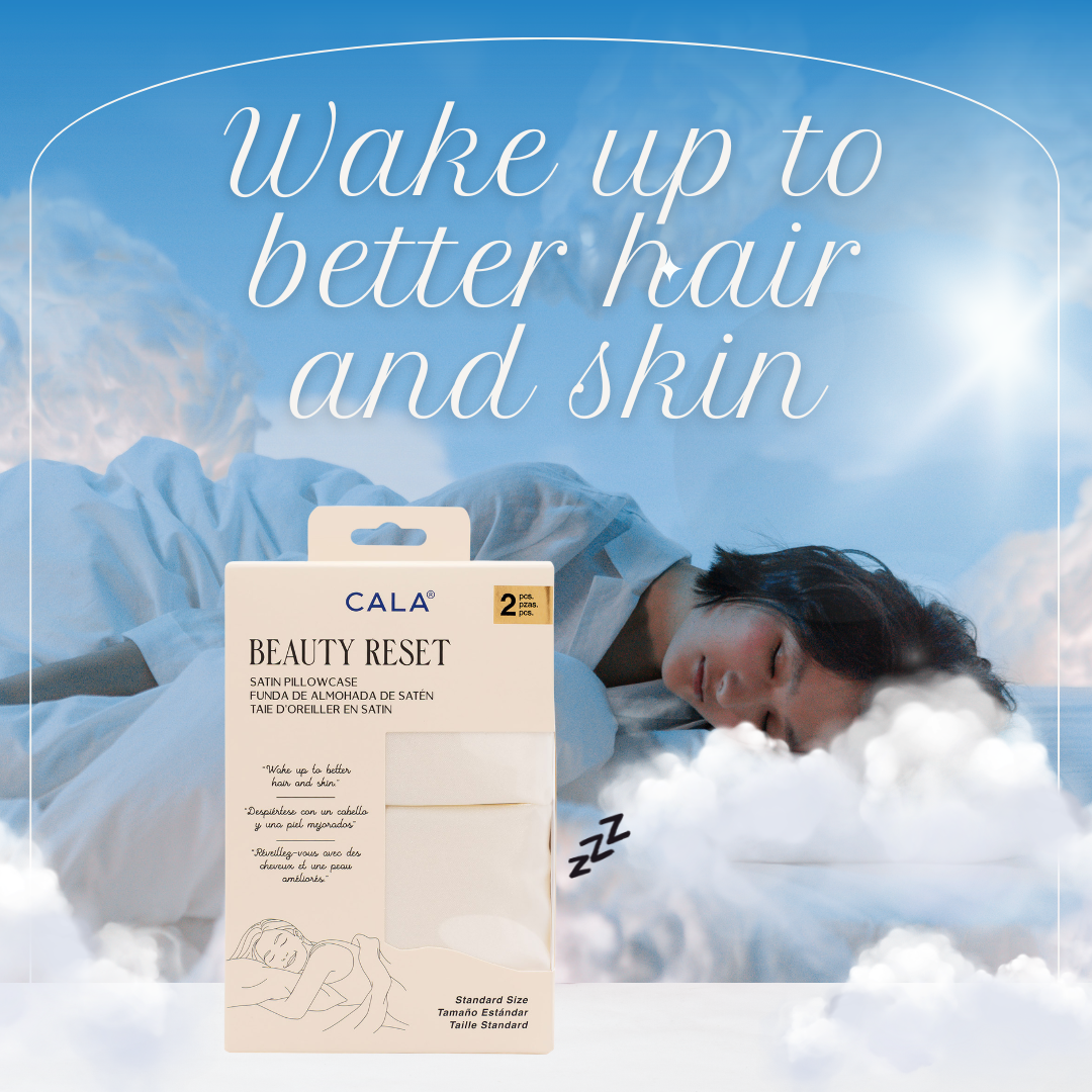 CALA BEAUTY RESET SATIN PILLOWCASE: IVORY (2PC)
