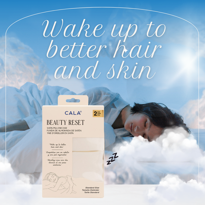 CALA BEAUTY RESET SATIN PILLOWCASE: IVORY (2PC)
