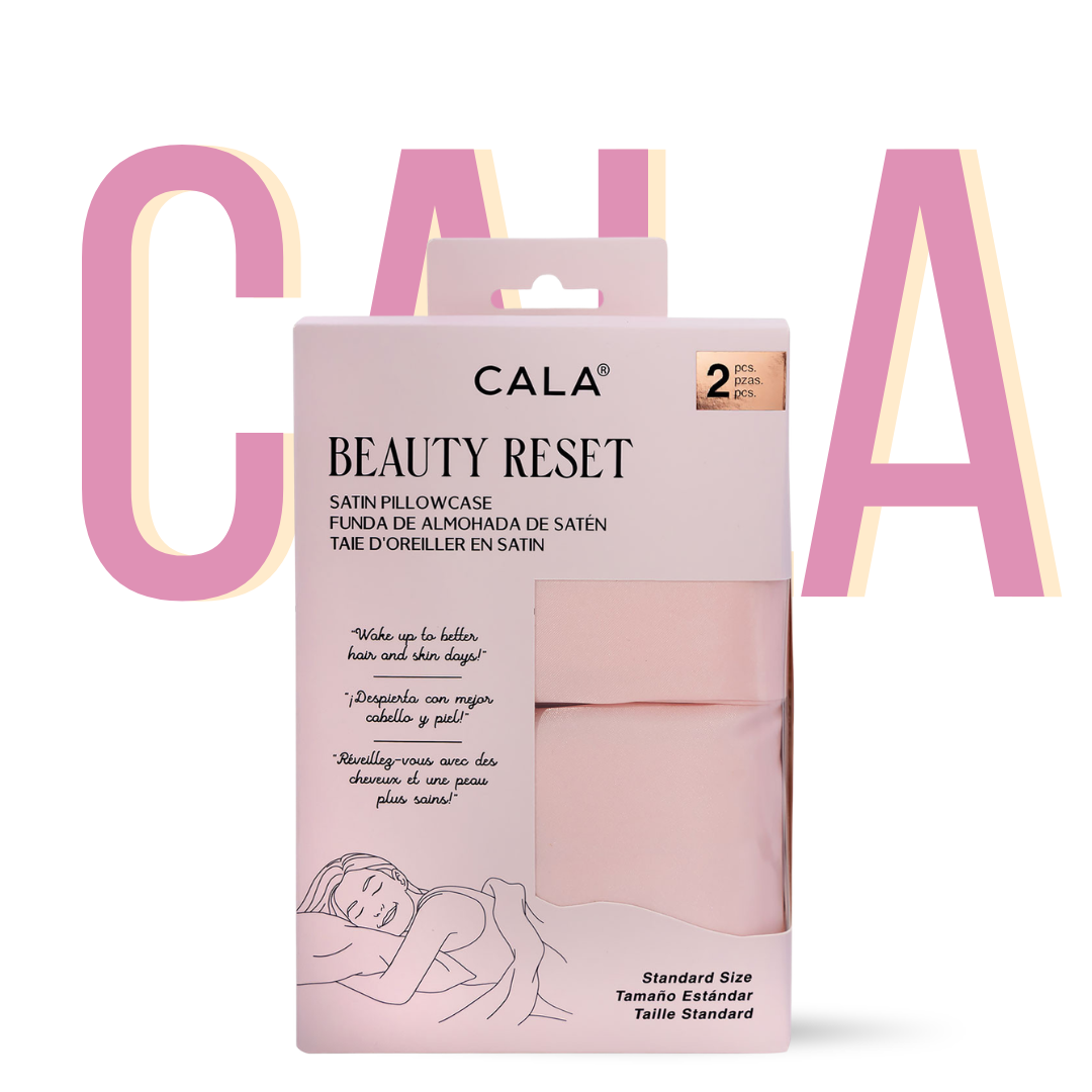 CALA BEAUTY RESET SATIN PILLOWCASE: STANDARD (2PC), BLUSH