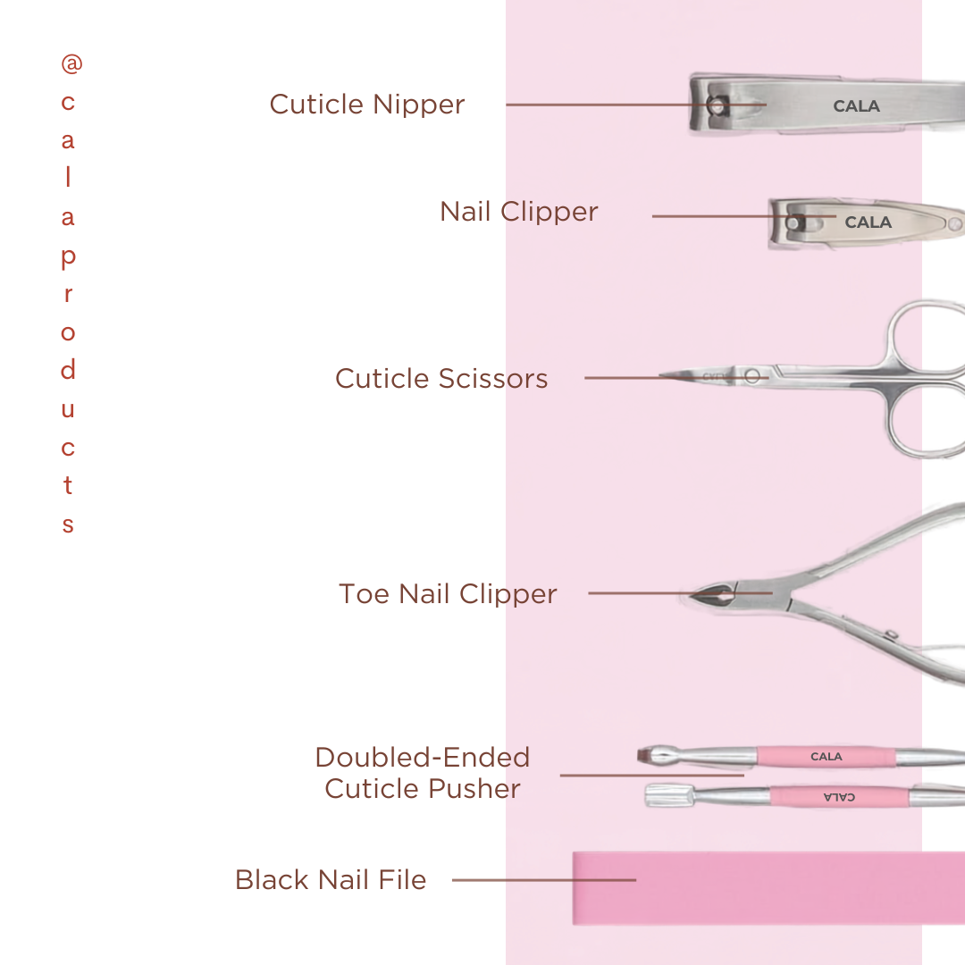 CALA EESSENTIAL Manicure Set 6PCS+Travel Pouch
