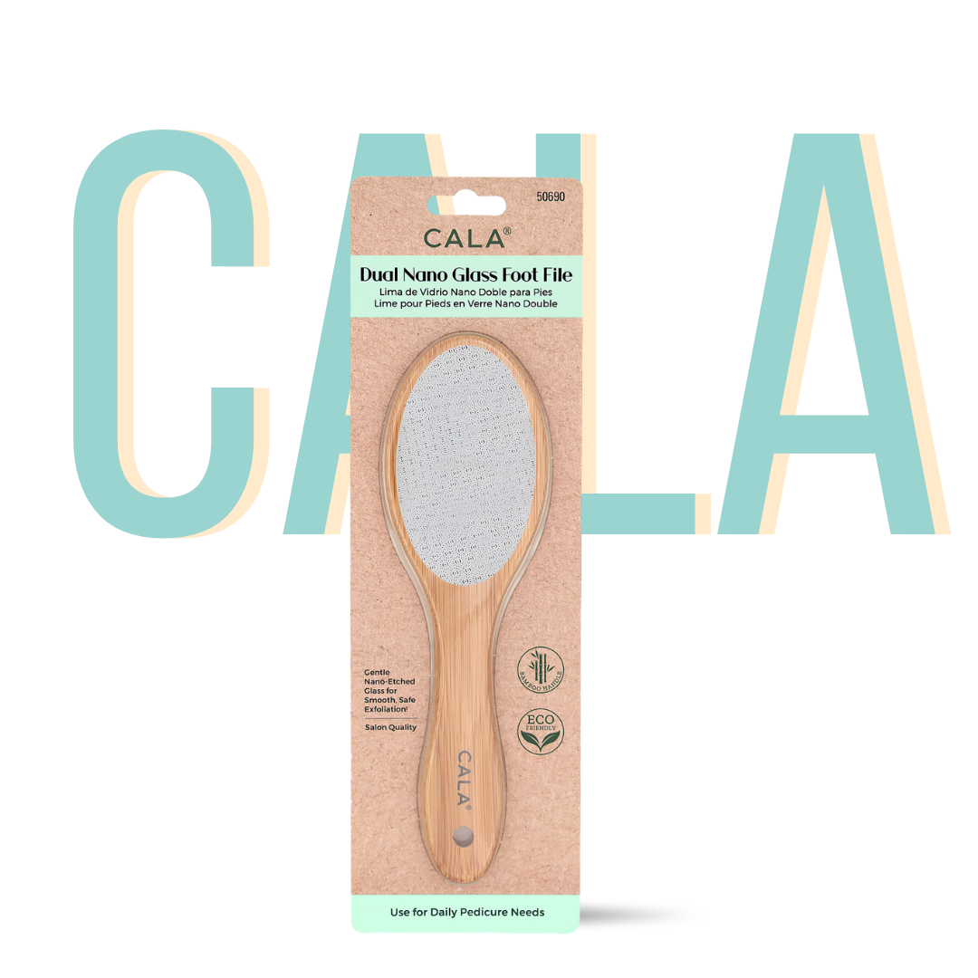CALA DUAL NANO GLASS FOOT FILE (BAMBOO)