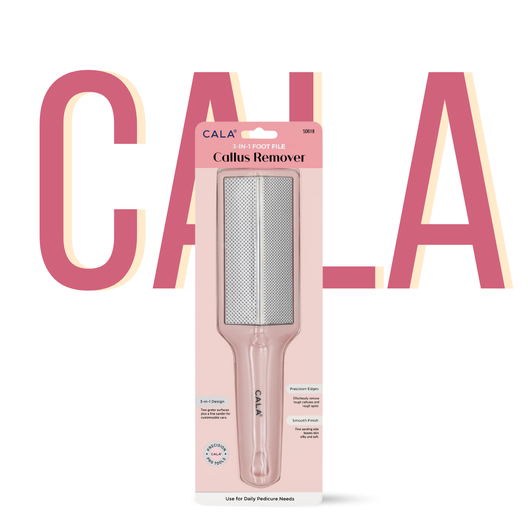CALA 3-IN-1 PEDICURE FILE (PINK)