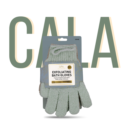 CALA EXFOLIATING BATH GLOVES | GREEN SAGE (3PK)