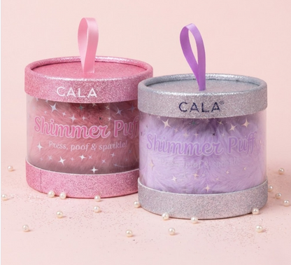CALA SHIMMER BODY PUFFS: LAVENDER