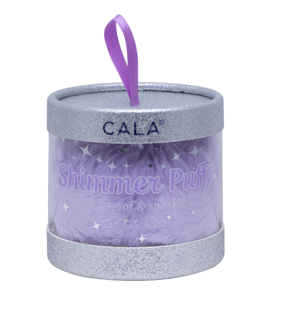 CALA SHIMMER BODY PUFFS: LAVENDER