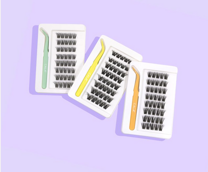 CALA Baddie Lashes Flirty Pre-Glued Lash Clusters, 58 Clusters