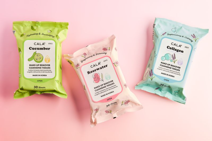 CALA Makeup Remover Cleansing Tissues: Rosewater (30 Sheets)