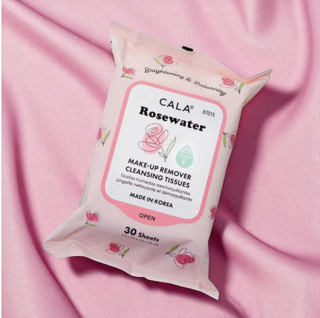 CALA Makeup Remover Cleansing Tissues: Rosewater (30 Sheets)